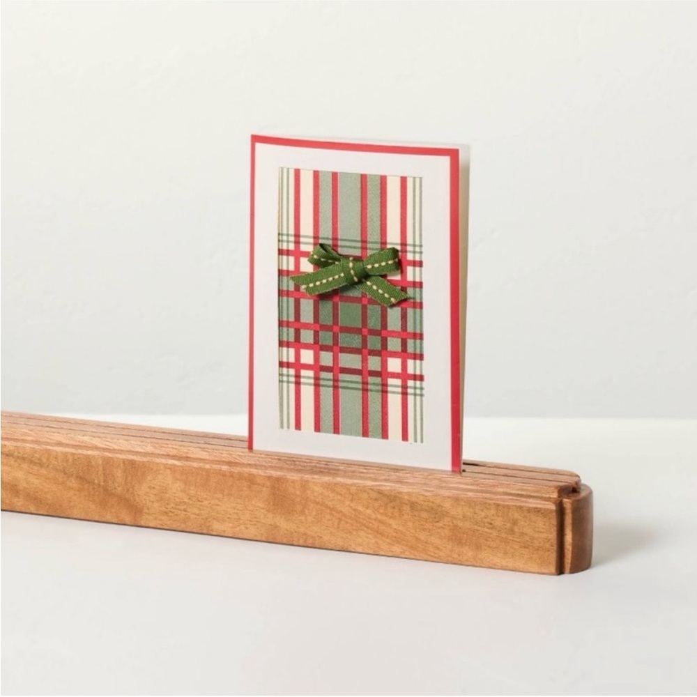 HEARTH & HAND NWT wood greeting card holder